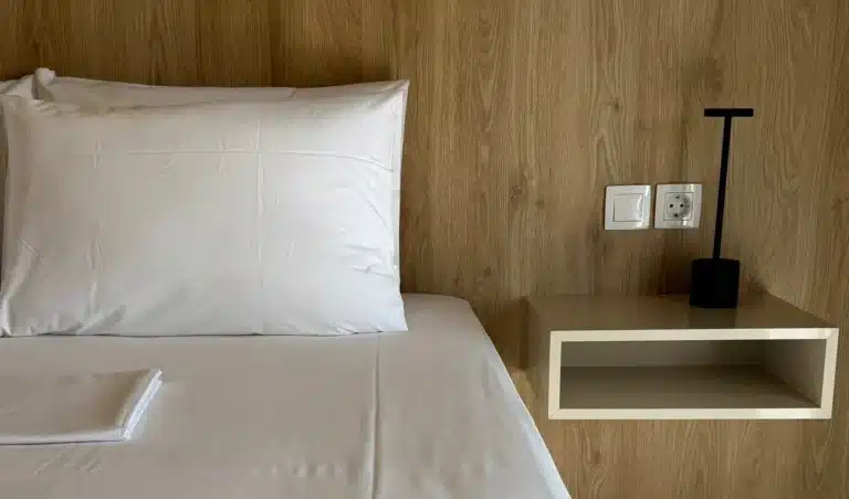 Agali Rooms in Perdika, bedroom details
