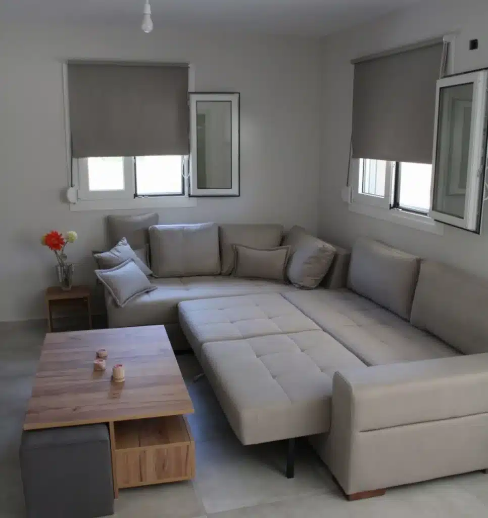 Thaleia Apartment Ηγουμενίτσα μοντέρνο μπάνιο και εξοπλισμένη κουζίνα