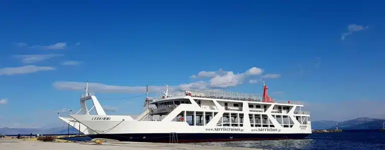 Fastest ferry from Igoumenitsa to south Corfu: Sarris Lines to Lefkimmi port.