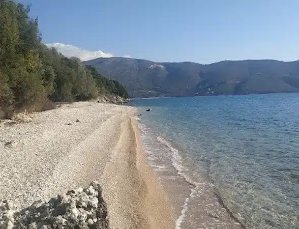 hidden beach in plataria elia beach