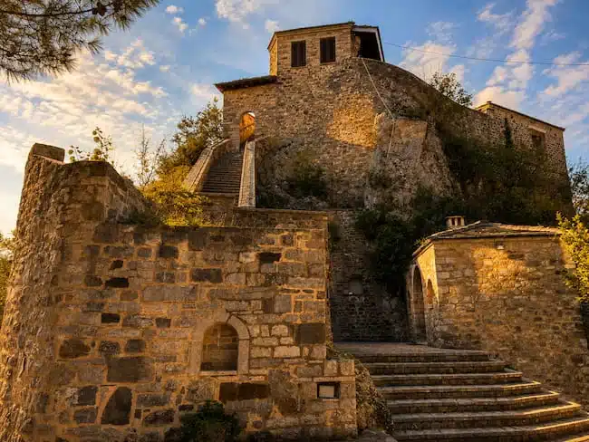 Traditional Byzantine architecture at Agios Minas, the hidden "Meteora" of Thesprotia near Filiates.