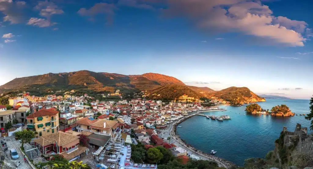 PANORAMIC VIEW from castle OF PARGA greece