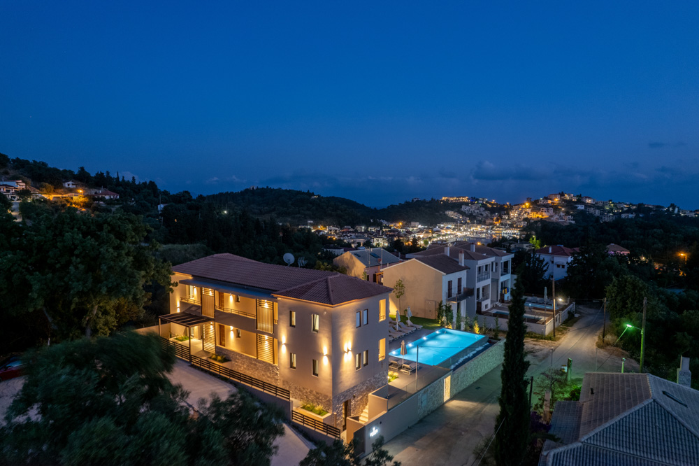 Sonnenuntergang von der Neoma Luxury Residence in Sivota
