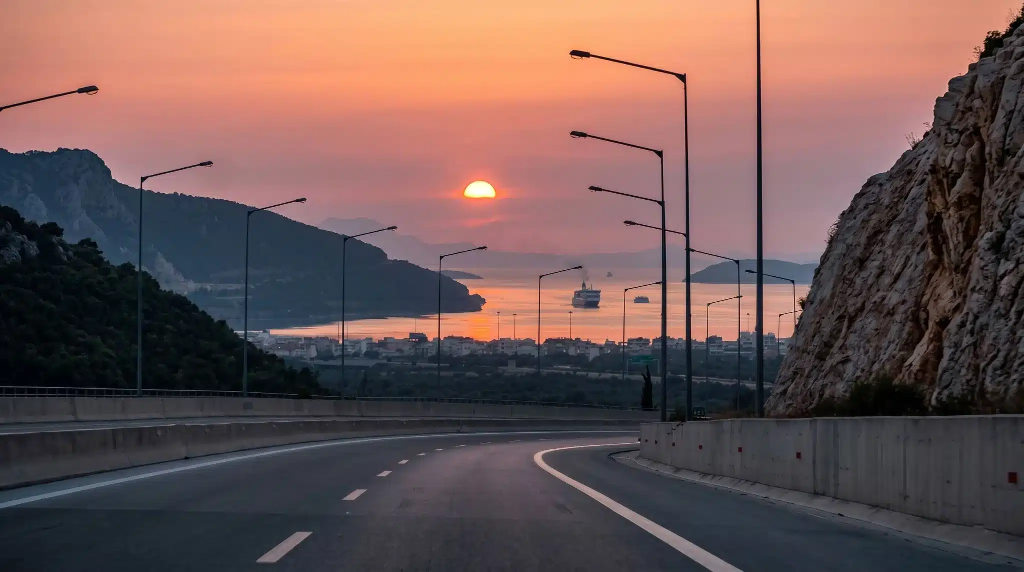 Scenic road trip route through Thesprotia regional unit in northwestern Greece, featuring historic landmarks and coastal landscapes.