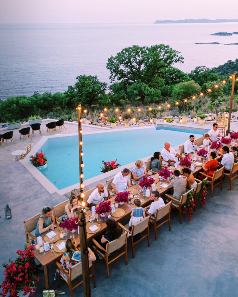 Ein Tisch im Thalassa Restaurant, Sivota
